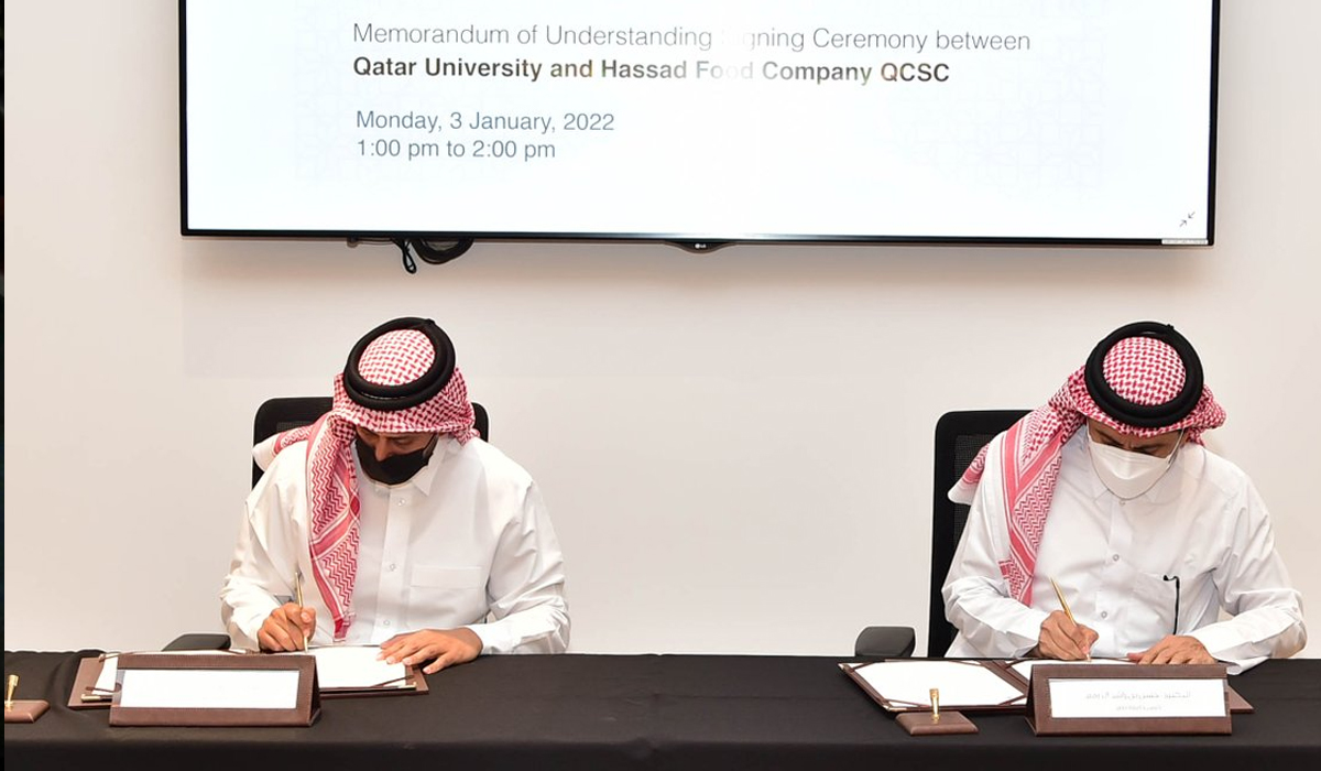 Qatar University, Hassad Food Sign MOU to Train Students in Project Management